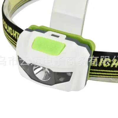 Ultralight Waterproof LED Headlamp, Red Warning Light - 4