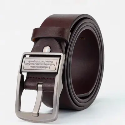 Paul erkek pin tokalı sığır derisi kemer basit retro genç ve orta yaşlı sığır derisi kemer modaya uygun çok yönlü hazır stok toptan
