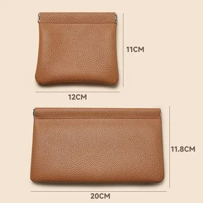 Nakit Para Cüzdanı Limon Derisi Dokulu Minimalist Klips Bozuk Para Cüzdanı Büyük Boy Uzun Taşınabilir Saklama Çantası Erkek Kadın Küçük Para Cüzdanı - 7