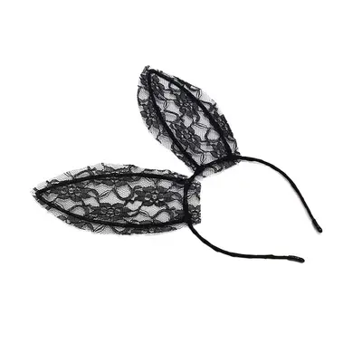 Lace Bunny Ears Headband, Vibrant Hair Clip for Women