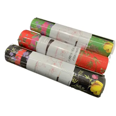 Printed TPE Yoga Mat, Thick, Non-Slip, Beginner