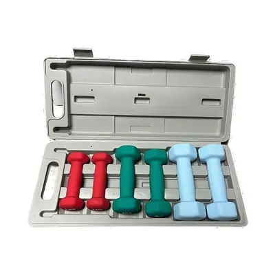 Kunststoffbeschichtete Hantel Geschenkbox Damen Fitness Heimtraining Kombinationsset 6kg Hantel 10kg Sportgeräte Set