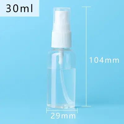 30ml 50ml 100ml ml sprey şişesi şeffaf PET plastik küçük sprey şişesi kozmetik parfüm yeniden paketleme şişesi sprey şişesi - 11