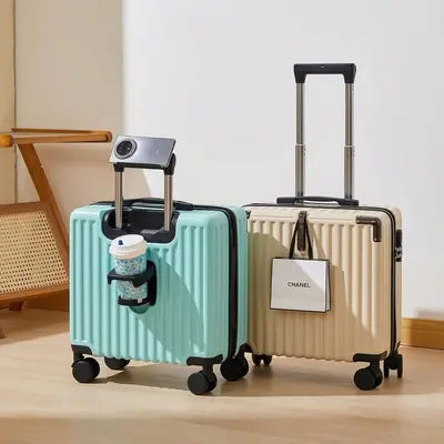 Travel Trolley Case, 18 Inch, Carry-On Size, Lightweight, Combination Lock - 3