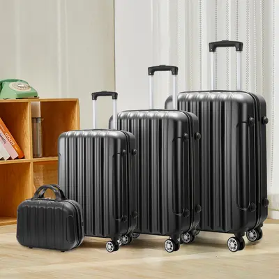 ABS+PC Luggage Set with Spinner Wheels and Combination Lock - 4