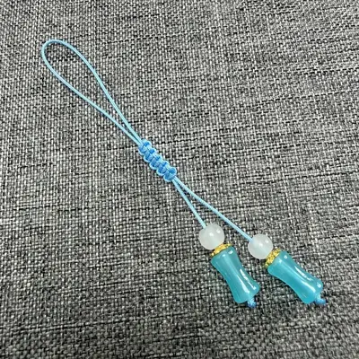 10B-5/6 handgefertigtes Webseil-Taschenanhänger mit Acrylanhänger - 8