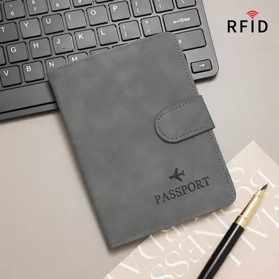 RFID-Reisepassmappe mit Dokumententasche - 11