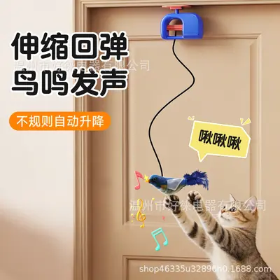Door-Hanging Cat Yo-Yo Ball and Smart Electric Cat Teaser Wand - 2