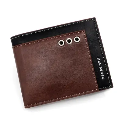 Menbense Men's Short Wallet, Multi-Card Slots, Large Capacity, PU Leather - 7