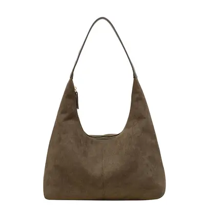 Large Capacity Women's Underarm Tote Bag, Matte Finish - 10