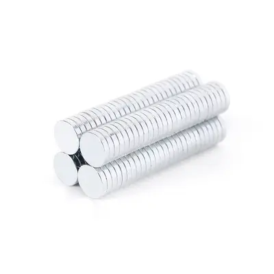 NdFeB Neodymium Round Magnet 10x1, 10x2, 10x3 mm, Double-Sided