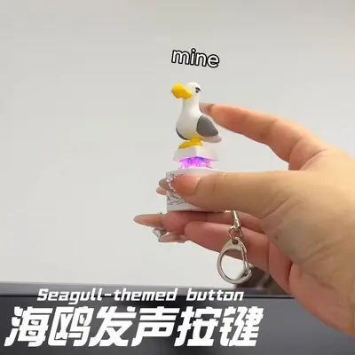 Mine Seagull tuşlu sesli ve ışıklı anahtarlık, komik şaka aleti
