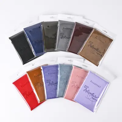 2023 Bestseller 66 Muster Farbe wechselnde PU Passhülle Passhülle Kartenetui Dokumentenhalter Kartenorganizer Urban Minimalist Style