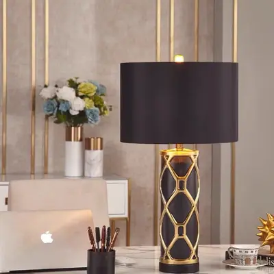 Nordic Ceramic Table Lamp, Minimalist Bedroom Bedside Lamp