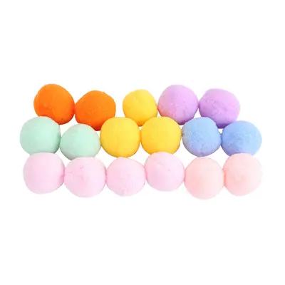 Cat Toy Plush Balls, Multicolor, Bite-Resistant - 6