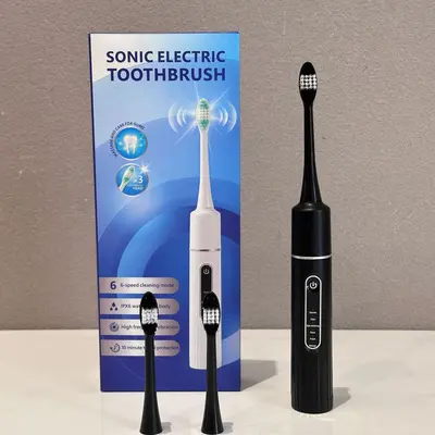 Sonic Electric Toothbrush for Adults, Rechargeable, Waterproof, Soft Bristle - 9