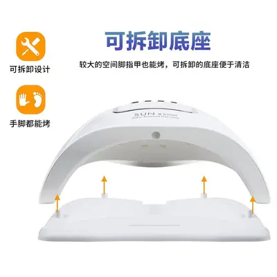 SUNX5max UV-Nagellampe, 45 LEDs, 120W