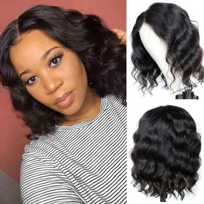 Cross-border Hot-Selling Europe & America Women's Daily Short Curly Wig, Heat-Resistant High-Temperature Silk Synthetic Wig, Chemical Fiber Full Head Cap