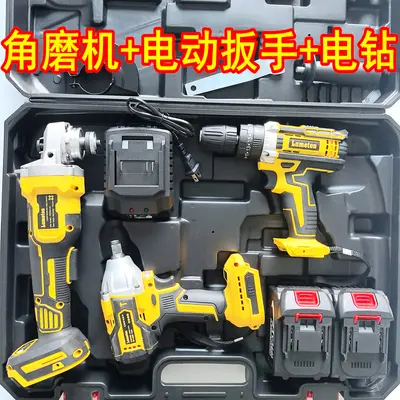 【工具套装】得伟款充电式锂电电锤角磨机切割机电钻电动扳手切割 - 4