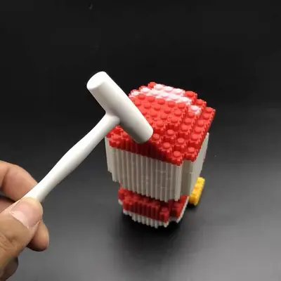 Plastik Yapı Blokları Çekiç Seti, Çocuklar İçin Eğitici Oyuncak - 4