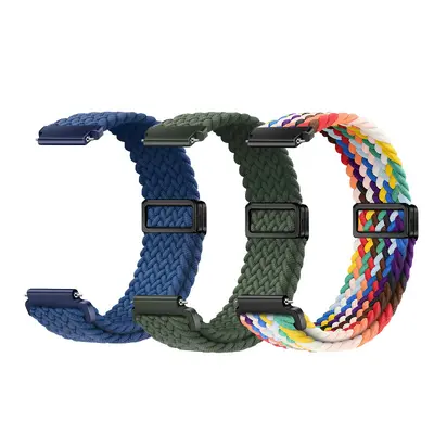 Nylon Woven Sport Watch Band with Magnetic Buckle for Huawei, Samsung, Garmin