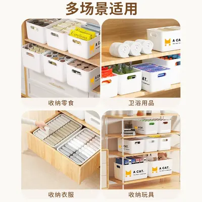 Multi-purpose storage box for cosmetics, snacks, and desktop organization - 5