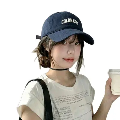2026 New Style Casual Embroidered Wide Brim Baseball Cap Large Head Unisex Student Bestseller Sun Protection Versatile Duck Bill Cap Hat
