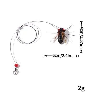 Simulation Insect Cat Teaser Replacement Head, Durable Cat Toy - 8