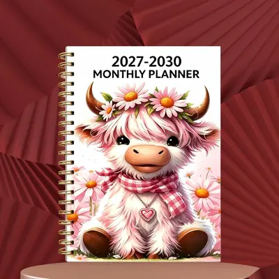 A5 spiralli 2027 dört yıllık planlama defteri, haftalık program
