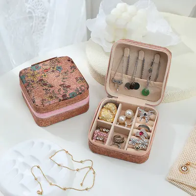 Portable Jewelry Storage Box Valentine's Day Gift Packaging Box Earring Ring Necklace Jewelry Box Decorative Mini Box - 11