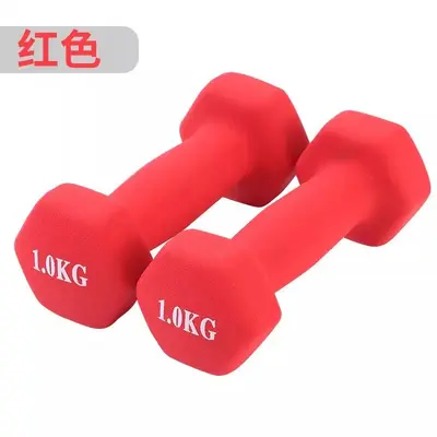 Erkekler ve kadınlar için evde fitness yoga sporları için tam set plastik kaplı dambıl küçük dambıllar saf demir katı dökme demir dambıl seti - 7