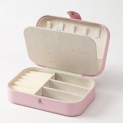 Tägliche Luxus-Schmuckschatulle Ohrring-Halsketten-Ring-Aufbewahrungsbox Großhandel Doppelschicht tragbare Anti-Oxidations-Schmuckaufbewahrungsbox - 10