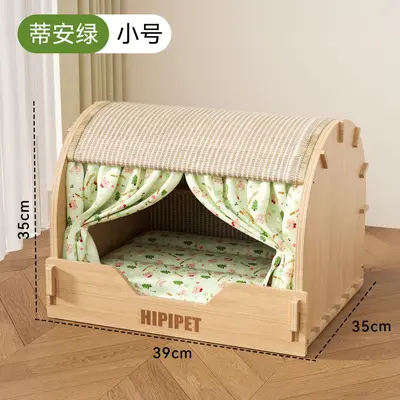 Sisal Drawer Cat Scratcher with House-Shaped Cat Bed, Durable - 7