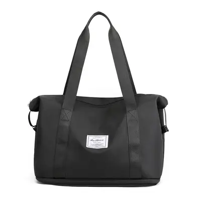 Fitness bag, travel bag, foldable handbag, printed LOGO, carry-on luggage bag, outdoor luggage storage bag, sports bag - 9