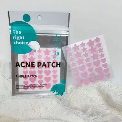 Heart and Star Pimple Patch, Makeup-Compatible, Pus-Absorbing Acne Patch - 4