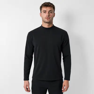 Long Sleeve Half-Zip Men's Stand Collar Top - 7