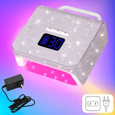 Cross-border new BY10 diamond-studded nail art phototherapy machine 220W high-power quick-drying nail gel curing lamp - 8