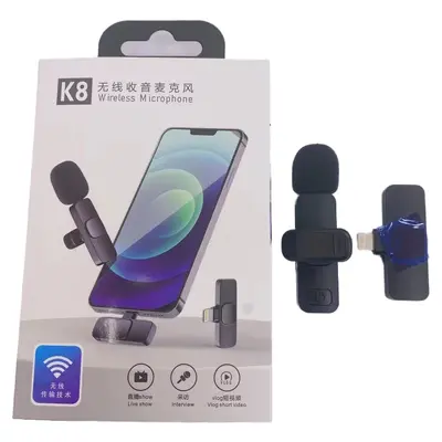 Orijinal kablosuz yaka mikrofonu cep telefonu açık Douyin video kaydı akıllı radyo gürültü azaltma mini mikrofon - 8
