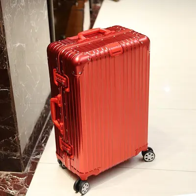 Alman malı tamamen alüminyum magnezyum alaşımlı valiz, iş adamları ve kadınlar için alüminyum çerçeveli tekerlekli çanta, 20 inç kabin boy valiz, Jiaxing sınır ötesi. - 9