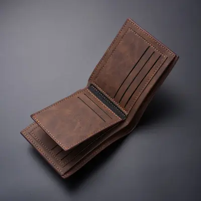 Men's Wallet, Premium Look, Multifunctional Leather - 5