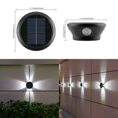 Solar Outdoor Wall Light, Wall Washer Lighting - 13