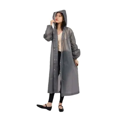 Einweg-EVA-Regenponchos, transparent, Erwachsene und Kinder, Outdoor
