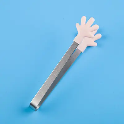 Yeni yaratıcı silikon gıda klipleri buz klipleri rahat paslanmaz çelik mini gıda klipleri aperatifler tatlı şeker küpü klipleri - 7