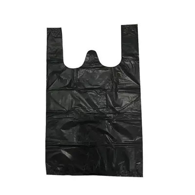 Büyük Boy Kalın Siyah Plastik Çöp Poşeti Mutfak İçin
