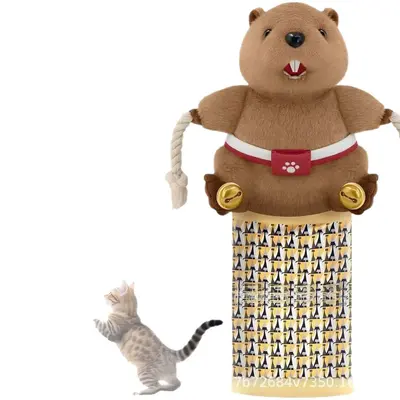 Interactive Cat Wrestling Gloves, Plush Figure Cat Toy - 6