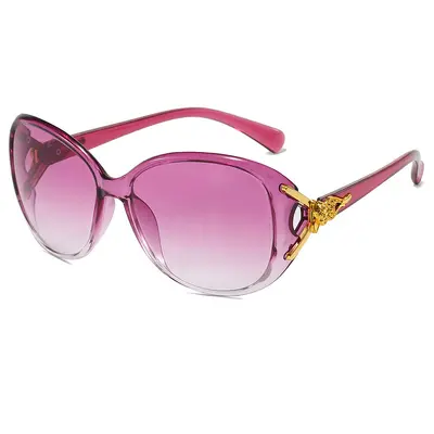 Women's Fox Head Sunglasses, Classic Large Frame Fashion Sunglasses - 11