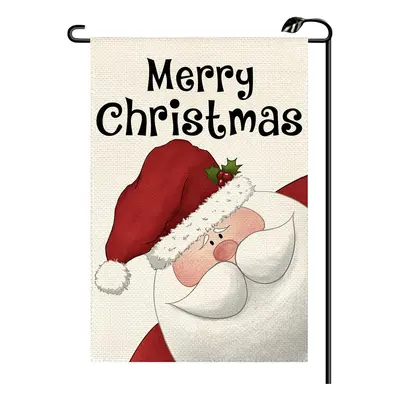 Christmas Garden Flag Grinch Santa Claus Outdoor Yard Double-Sided Printed Flag Cross-Border New Flag