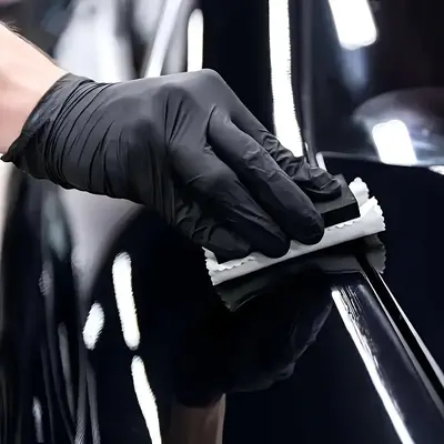 Disposable Black Nitrile Gloves for Kitchen and Dishwashing, Waterproof