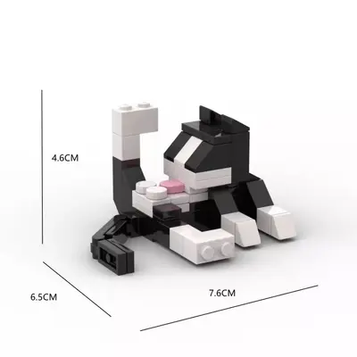 Cat Building Block Set, Educational, Small Animal Figures - 4