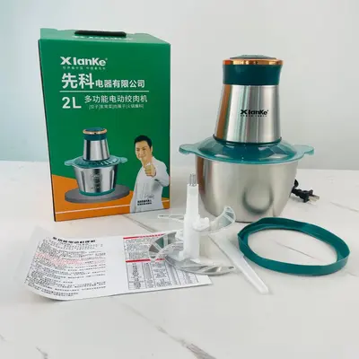 Edelstahl-Fleischwolf 2L elektrische Küchenmaschine - 10